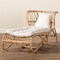 Bali & Pari Delara Modern Bohemian Natural Brown Rattan Chaise 236-12703-ZORO - alternate 10